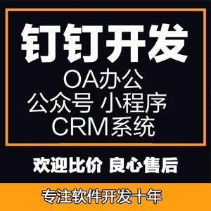 钉钉二次开发小程序微应用办公oa人事erp crm管理软件系统定制