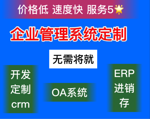 软件开发定制crm财务oa企业管理系统erp进销存订单销售